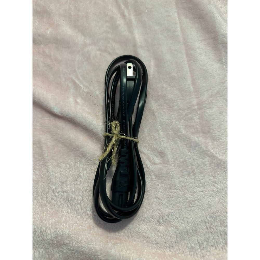 2-Prong AC Power Cord For PS4, Xbox, TV FIGURE 8 IEC C7 Gaming Box Cable Black